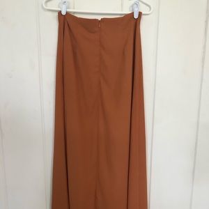 Burnt orange maxi skirt